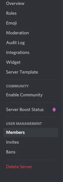 Come cambiare il proprietario del server Discord