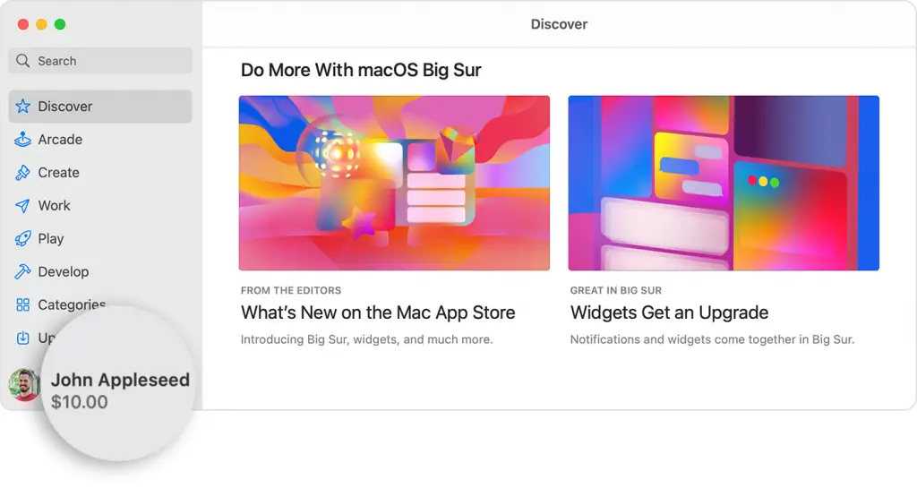 Saldo del Mac App Store