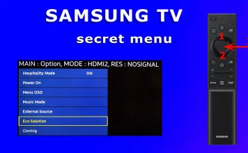 Accesso al menu di servizio con lo Smart Remote