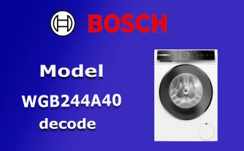 Decodifica del Numero di Modello delle Lavatrice Bosch